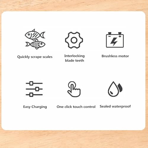 Écailleur à poisson électrique étanche pour préparer les repas vite - 5