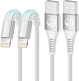 iPhone Charger 10 ft 2Pack, Long iPhone Charger Cord MFi Certified Lightning Cable 10ft Braided iPhone Charger Fast Charging for iPhone 14 13 12 11 Pro Max XS XR X 10 8 7 6S 6 Plus SE 5 5S-White