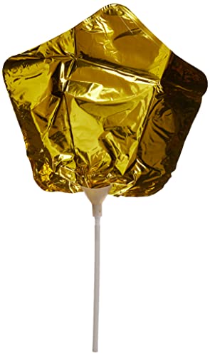 Balao Metalizado Estrela Dourada 20Cm - Pacote Com 3 Gala Dourado