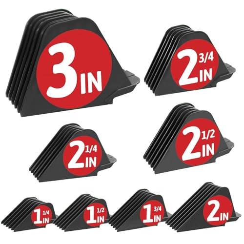 3 Inch Clipper Guards, Hair Clipper Guide Combs Premium for Wahl Clippers Mega Cutting Guides/Combs with 8 Cutting Lengths from 1.25-3 Inch (Dark Gray, 8pcs from 1.25-3 Inch)