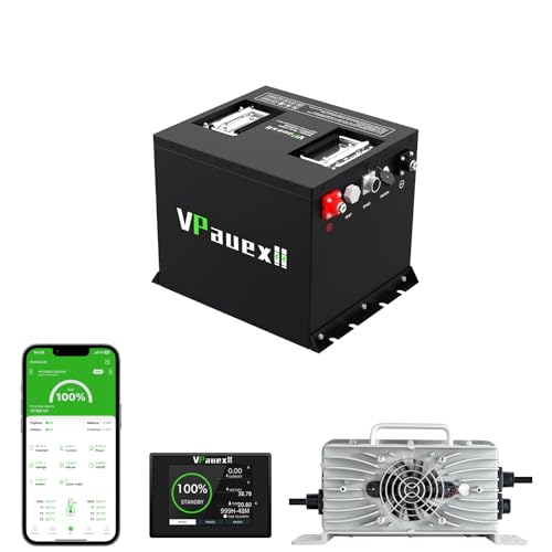VPauexii 36V Mini Lithium Golf Cart Battery,105Ah Golf Cart Batteries