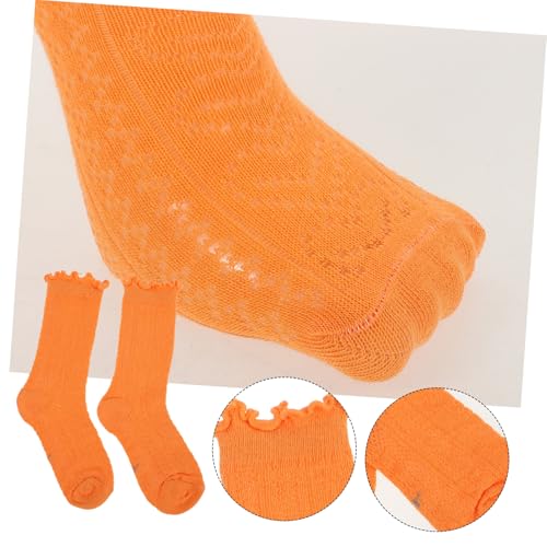 LIFKOME 5pairs Boys and Girls Cotton Socks for Toddlers Girls Ankle Socks Soft Breathable4