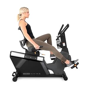 3G Cardio Elite RB X Recumbent Exercise Bike – FreeSync FTMS Bluetooth Smart App Connectivity – Compact 49″ (L) – Oversized Soft 4-Way Adj. Seat – 350 lb Cap. – Low Step-Thru Design – Commercial Grade