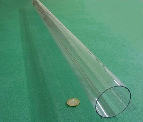Polycarbonate Round Tube 2 1/2" (2.50") OD x 2 3/8" (2.375") ID x 1/16" Wall x 48" (More Length Options)
