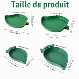 SLSON lot de 4 gamelles reptile formes mangue et feuille photo 2