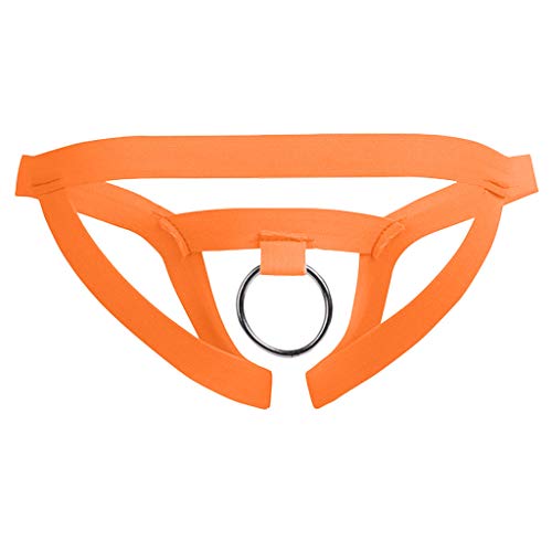 T-back Ropa Interior Hombres G-Cuerda Moda Sretch Micro Briefs &, naranja, talla única