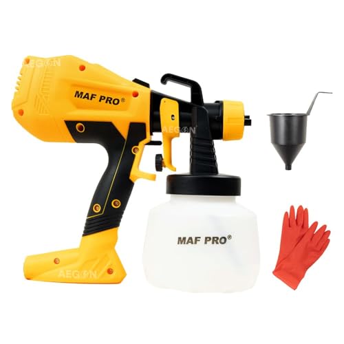 Image of MAF PRO MPSG-3508 550W Electric Paint Spray Gun with 3 Modes | 1000ml Cup Volume | Adjustable 1-2.5mm Nozzle | Variable Flow | Lightweight DIY & Professional Tool for Walls, Furniture & Automotive