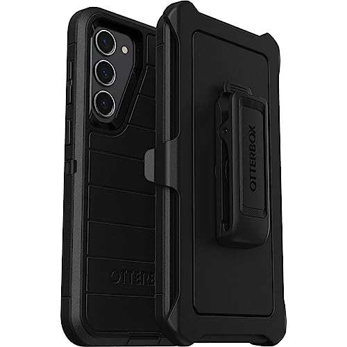 OtterBox Galaxy S23+ (Only) - Defender Series Case - Black, Rugged & Durable - with Port Protection - Includes Holster Clip Kickstand - Microbial Defense Protection - Non-Retail Packaging - image 1