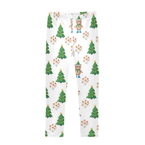 Girls Leggings Size 4T Capybara Christmas Tree Soft Stretchy Yoga Pants Tights Girl Clothes for Workout Dance