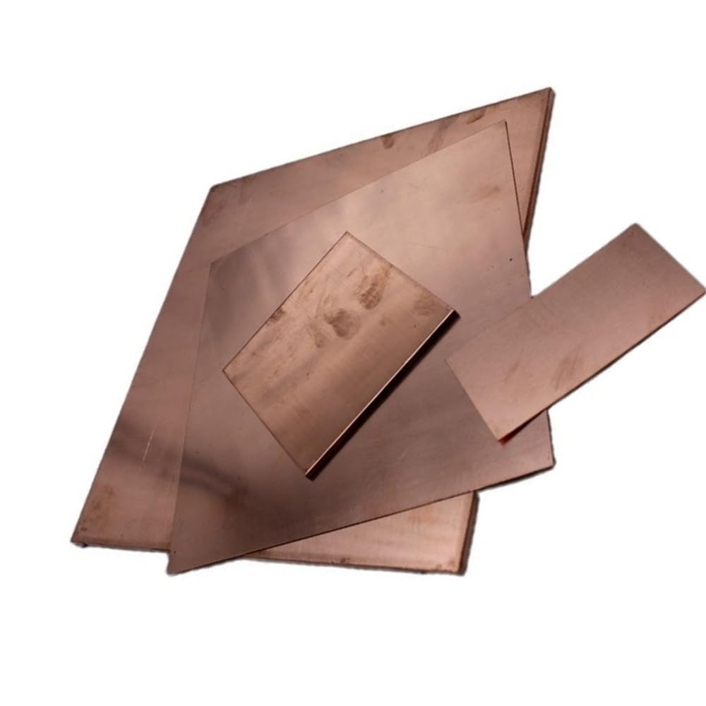1 Stück Kupfermetallfolie, elektrische Leitfähigkeit, T2-Kupferdekorationsplatte for die Architekturindustrie(250 * 250 * 4MM)