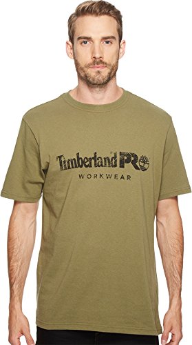 Timberland PRO Men's Cotton Core Short-Sleeve T-Shirt, Burnt Olive, Small