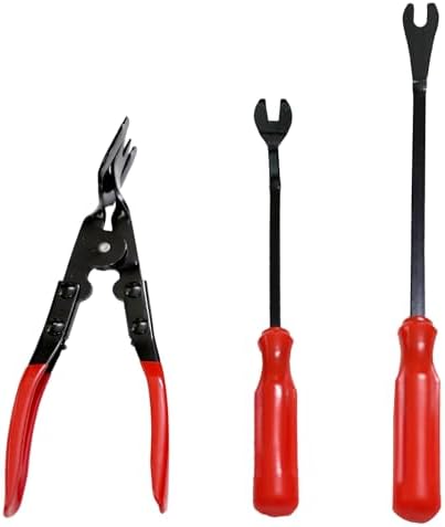 Pinze Per Clip Auto &ndash; Rimozione Clip Rivestimenti Porta, Colore Rosso, Modello 4562, Nuove