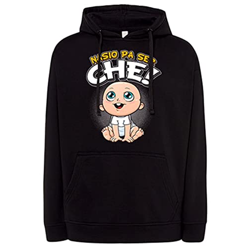 Diver Bebé Sudadera Nacido para ser Ché para Aficionado al fútbol de Valencia - Negro, XS