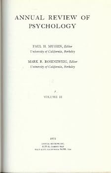 Annual Review of Psychology, Volume 22, 1971
