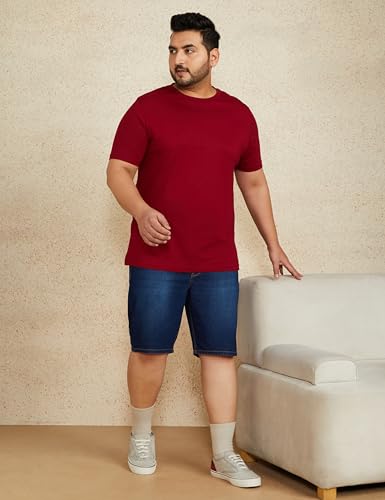 Image of Amazon Brand - Symbol Men's Cotton Rich Stretchable. Regular Fit Denim Shorts