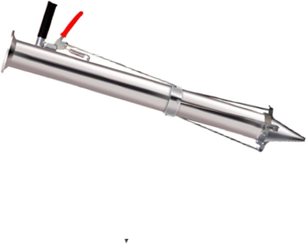 Long Handled Stainless Steel Bulb Planter with Hole Puncher, Sower Seed Dispenser, Hole PuncherTransplanting Tool