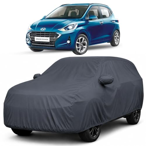 Image of Autofact Premium Car Cover for i10 Nios 2020-2026 | All Weather Waterproof Full Body Car Cover | Light-Weight Triple-Stitched Outdoor Shield with UV Protection, Dustproof & Heat-Resistant