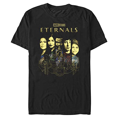T-Shirt Marvel Noir 4XL Grande Taille Tall Homme Tranchées éternellement