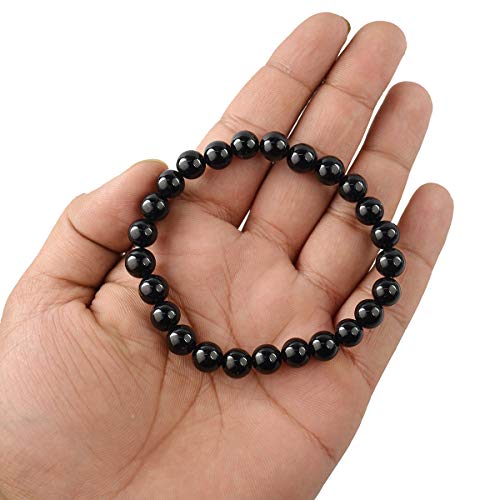 Image of Certified Natural Crystal Stone 8 mm Round Beads Bracelet for Men & Women | Reiki Charged Gemstone Bracelet | Multiple Stone Variants Available