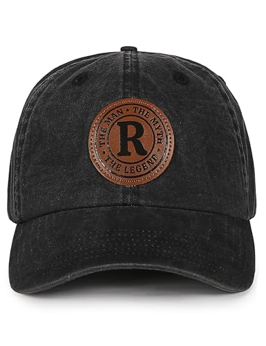InnoBeta Birthday Gifts for Men, Initial Baseball Cap Gifts for Him, The Man The Myth The Legend, Gift Ideas for Dad, Grandpa, Son, R