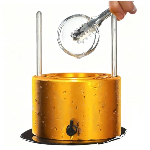 Máquina de bolas de hielo, kit de prensa de aluminio de aviación para esferas de hielo de fusión lenta, prensa de hielo de cóctel para el hogar, bar, bebidas de whisky