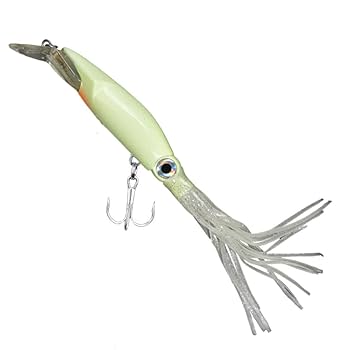 Amazon.co.jp: 夜光 蓄光 イカルアー 40g 24cm ハードルアー
