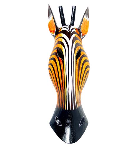 Coco Papaya Masque Antilope en Bois 50cm - Déco Savane