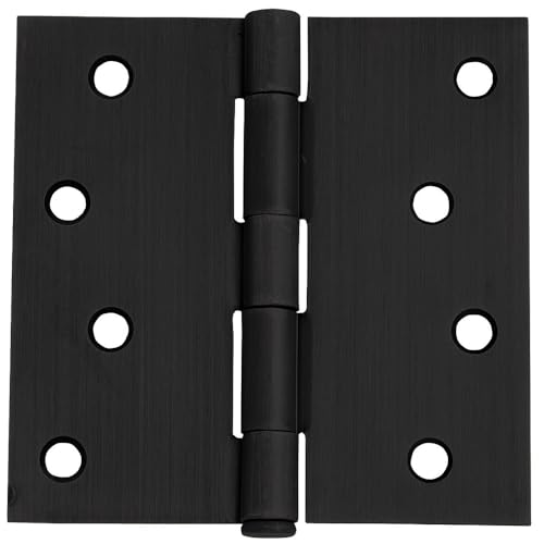 Charnière d'angle carrée noir mat 10,2 cm : pivot fluide et robuste - 3