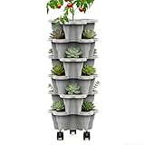 Solution Compacte pour Cultures: La fonction d'empilage vertical du Plant Tower supporte la plantation multi-cultures, le rendant idéal pour les petits appartements ou les espaces extérieurs limités où l'utilisation de l'espace est essentielle sans compromettre la santé des ou le potentiel de rendement, offrant une méthode de culture verticale pour maximiser la productivité dans des zones restreintes comme les balcons ou les de pièce avec un design adapté aux besoins des j