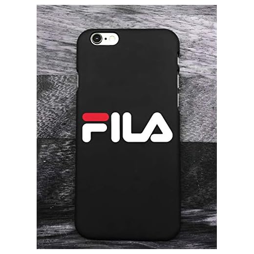 RIRE Coque iPhone 6/6S Plus FI Logo, Coque de Protection avec Absorption de Choc et Anti-Scratch Non Slip Housse Etui pour iPhone 6/6S Plus - Noir