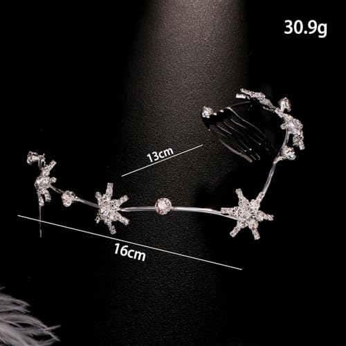Accesorio de cabello Boho Silver Star para mujer miniatura 2