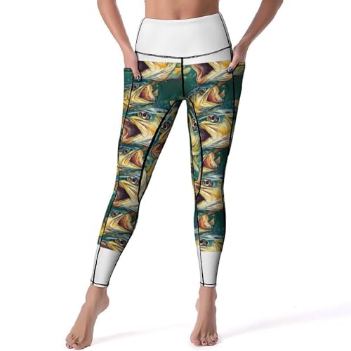 Legging de yoga imprimé pêche idéal pour le studio et le quotidien
