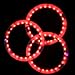 PEHHAH Led Juggling Rings Rechargeable Light Up Juggling Rings Multiple Colors with Charger Set of 3