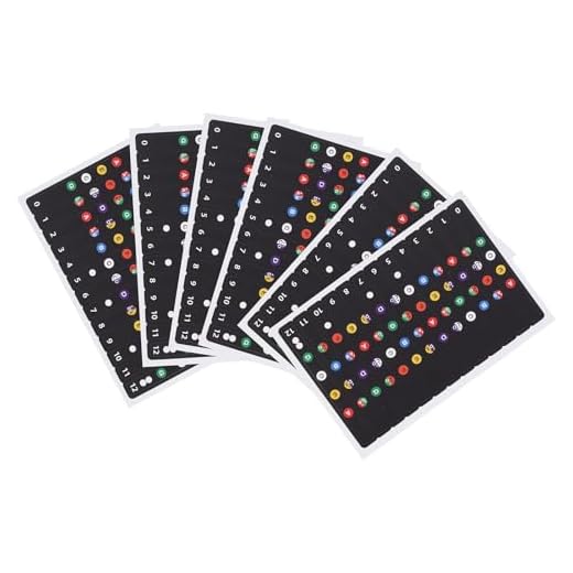 Ciieeo Pegatinas de Escalas para Ukelele 23-26 Pulgadas 6 Hojas Adhesivas para Diapasón Accesorio Práctico para Aprender y Practicar Instrumentos Musicales