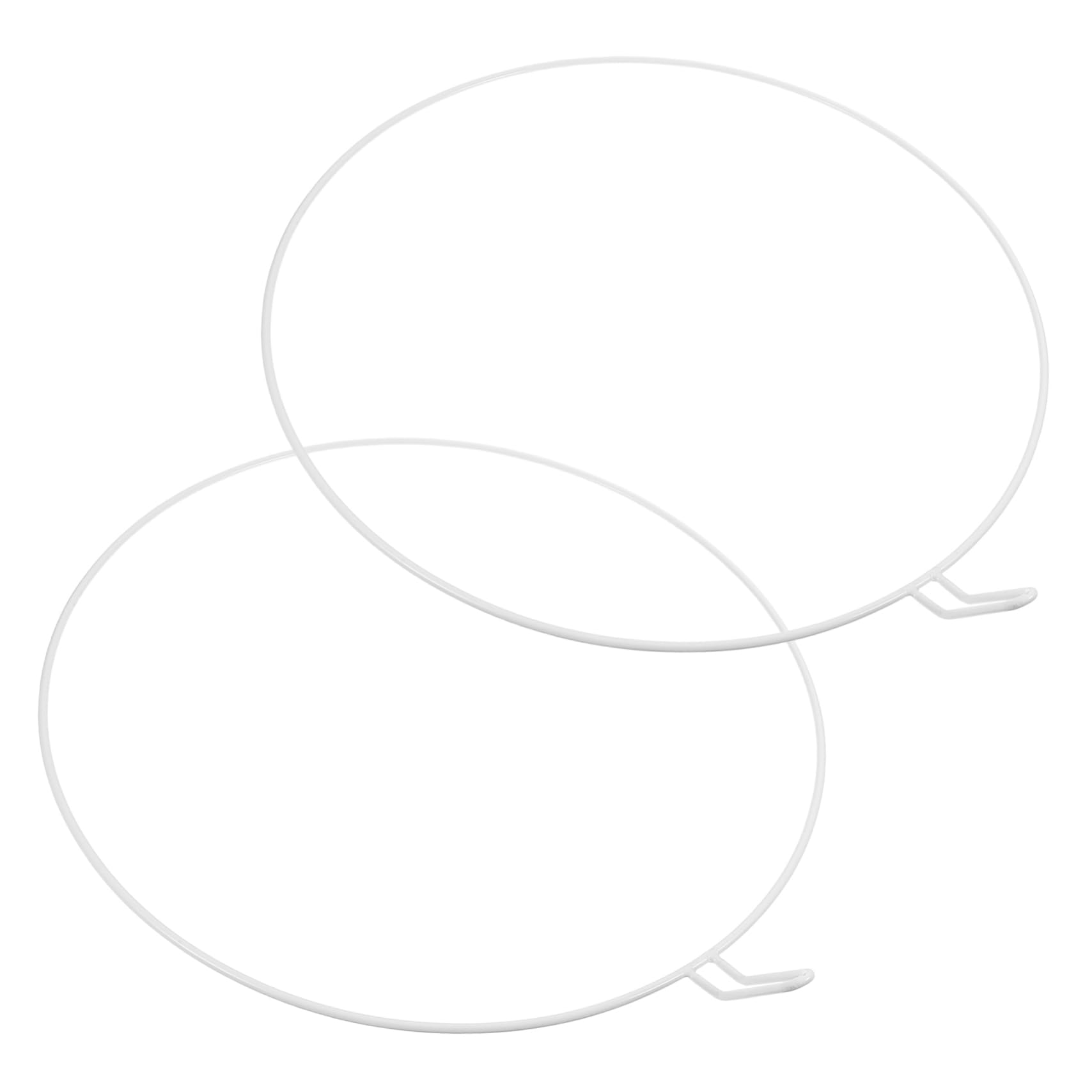 EPIGEIST 2pcs Crib Canopy Net Holder Hoop Bedside Bassinet Stand Ring for Secure Sleeping Space Portable Support Frame for Nursery Bed Smooth Rounded Edges