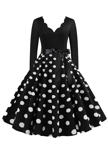 Robe trapèze vintage 1950 à col en V : la coupe évasée qui sublime la taille