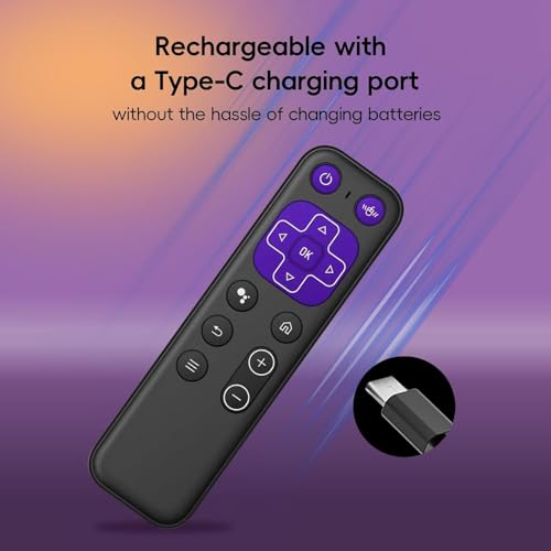 Image of ETZIN Wireless Remote, Universal Remote Control, 2.4g Remote Control with Air Mouse, Mini Keyboard with 58 Keys, 34h Working Time, Type-C Rechargeable Remote, IR rem-ote, Voice Assistant EPL-1536WA