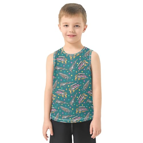 Baby Boys Sleeveless Tank Top Toy Toddler Athletic Vest 3-10T2