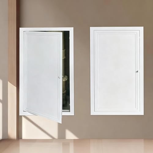 Trappe de visite blanche pour cloison sèche de couloir et salon - 2