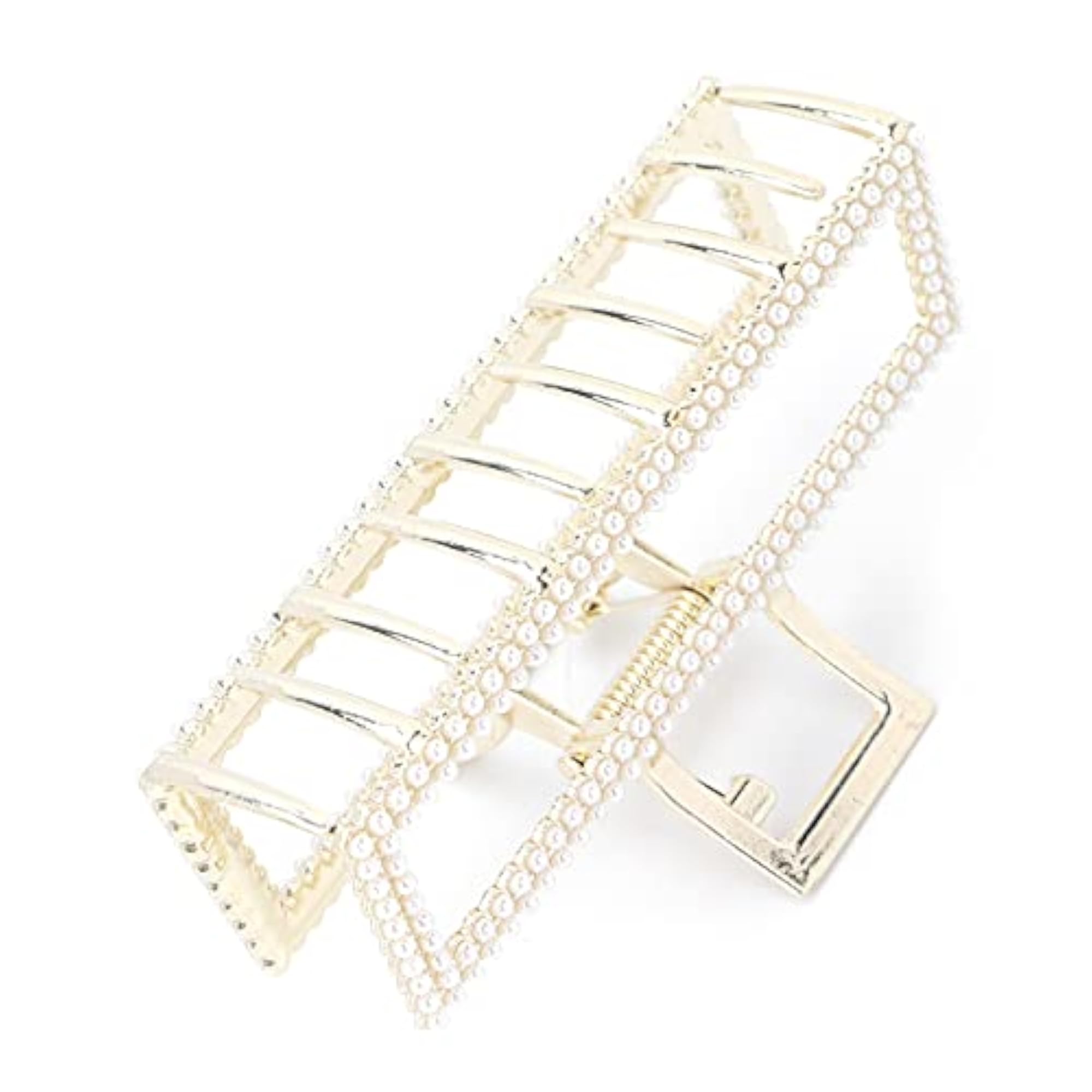 Hollow Geometric Alloy Hair Claw Clips for Women