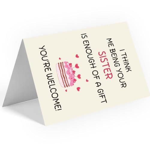 image for WowBefun Sister Birthday Card | Birthday Card for Sister | Birthday Ca