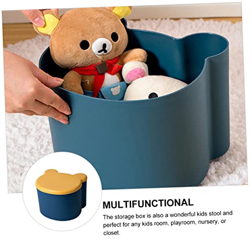 Boîte de rangement cube bleue SUPVOX pour jouets d'enfants - 6