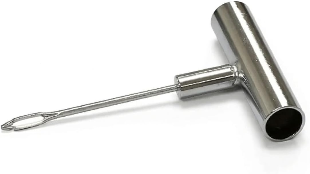 MegaMotion Tire Plug Needle Tool with Metal T-Handle and Split Eye Needle for Tire Repair Plugs, Heavy Duty Professional Accessory for Tubeless Flat Tire Repair