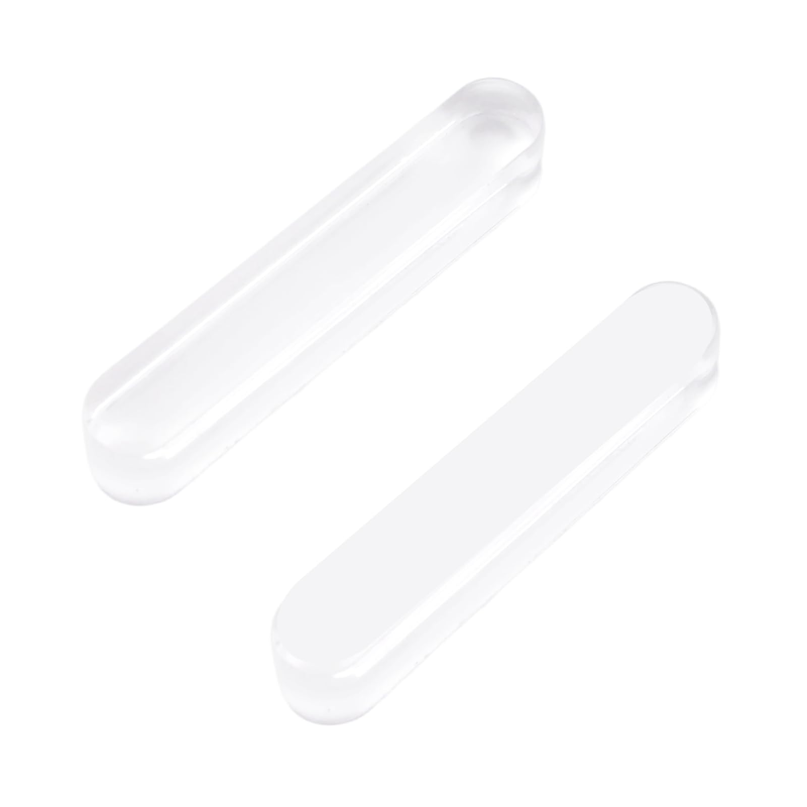 MOROBOR Clear Acrylic Cabinet Handle, 2 Pcs Self-Stick Thickened Push Pull Helper Multipurpose Instant Stick on Knobs for Dresser Cabinet Drawer Glass Doors Window/75mm — image 1