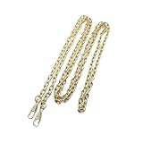 dvnFWKc Correas para los hombros, cadenas. Hebillas de cadena for bolsos Metal, correa hombro for mujer for reemplazar correas bolso, 40/60/120cm(Gold,60cm)