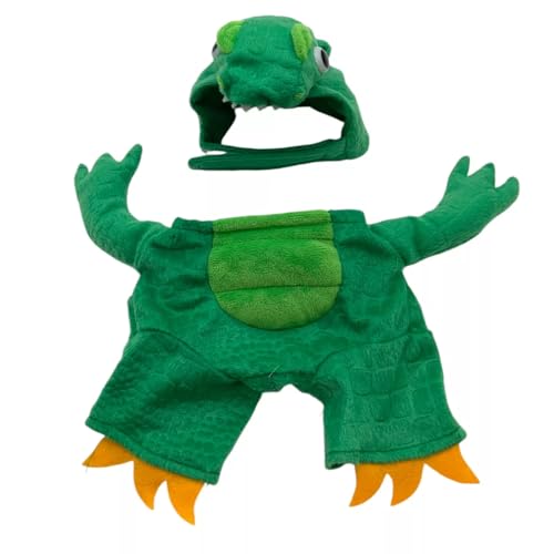 Disfraz de perro T-Rex verde XS