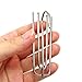 Honbay Stainless Steel Curtain Pleat Hook 24 Pack of 4 Prongs Pinch Pleat Clips Hooks Traverse Pleater