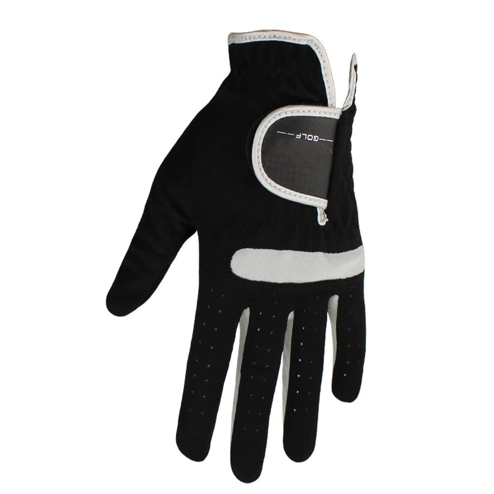 Golfhandschuhe Packung von 10. Stck Männer Golfhandschuhe atmungsaktiv schwarzer weicher Gewebe Golf Handschuh Linke Hand Golfhandschuh