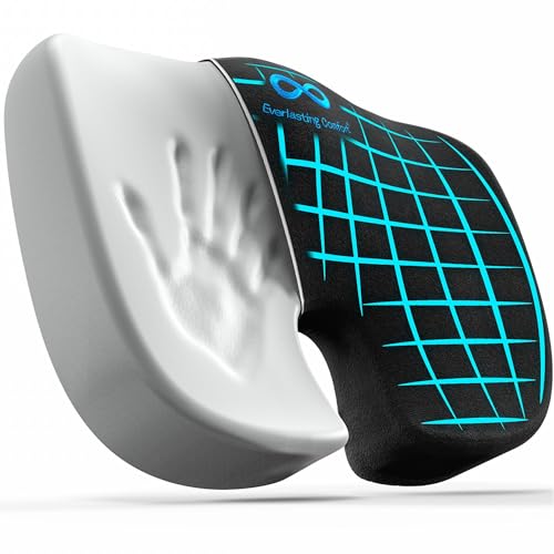 Everlasting Comfort Coussins de siège en Mousse à mémoire de Forme pour chaises de Bureau – Coussin Anti-Douleur sciatique et Coccyx – Coussin de siège de Voiture et de Chaise de Bureau – Accessoires