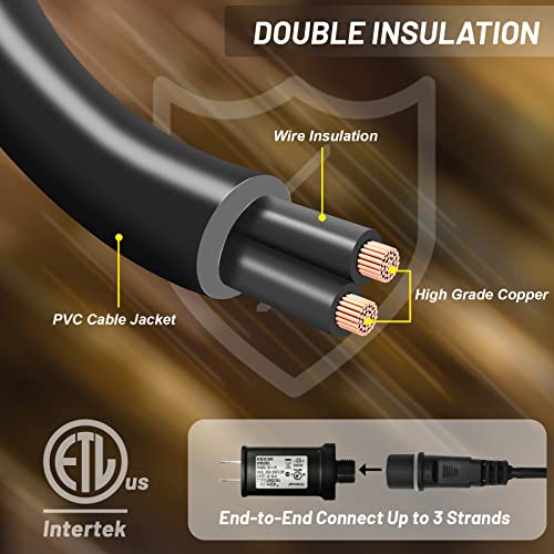 B&D Outdoor Lantern String Lights, 25Ft 2700K Outdoor Lights With 10 Shatterproof Plastic Bulbs, Waterproof Led Patio Lights Etl Listed Heavy-Duty String Lights For Outside Bistro Garden Party Wedding #TOP5